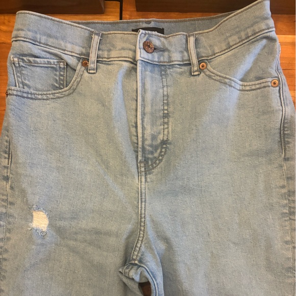 Express super high waist Mom jeans Sz 0 light wash - Picture 4 of 5